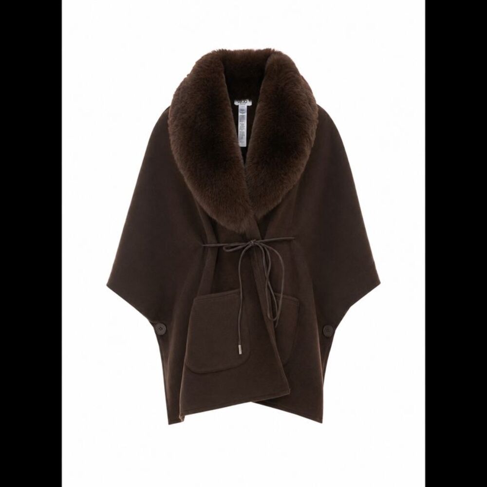 Liu Jo Women Faux Shearling Cape